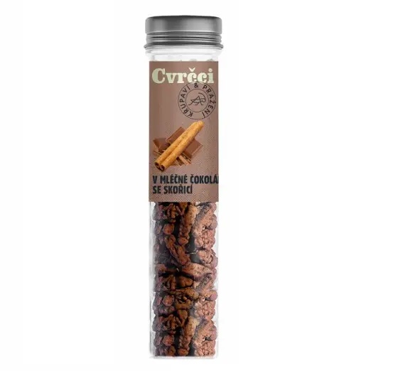 Milk Chocolate and Cinnamon Flavored Crispy Roasted Crickets – 20g - Image 2