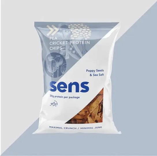 Poppy Seed and Sea Salt Flavored Cricket Protein Chips – 80g