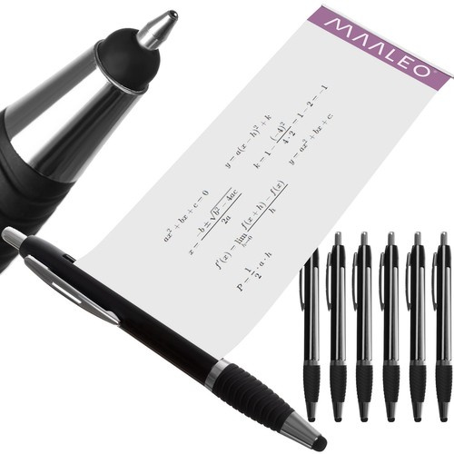 Set of 6 Pens with Retractable Note Paper Cheat Book – 3 Blue + 3 Black (WNDR24277)