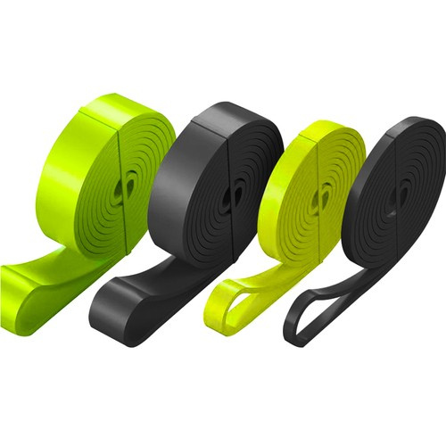 Set of Thick Exercise Bands with Door Holder – 4 Resistance Levels (WNDR24305) - Image 5