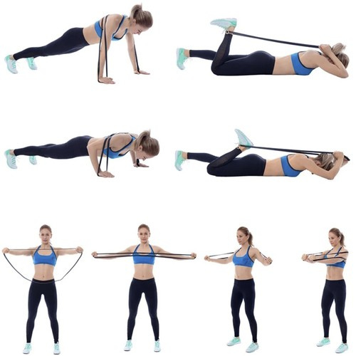 Set of Thick Exercise Bands with Door Holder – 4 Resistance Levels (WNDR24305) - Image 15