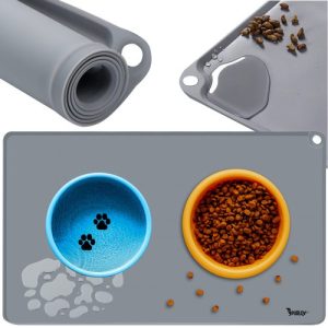 XXL Non-Slip Silicone Pet Feeding Mat – Waterproof and Easy to Clean (WNDR24295)