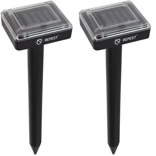 Solar Mole Repeller – 2-Pack Ultrasonic Pest Deterrent (WNDR23668)