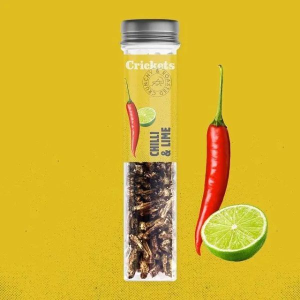 Spicy Roasted Crickets – Chili and Lime – 20g