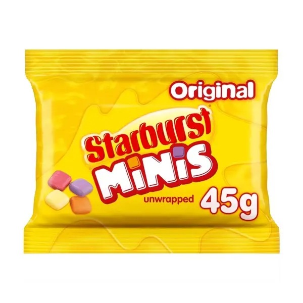 Starburst Minis Original Chewy Candy, 45g