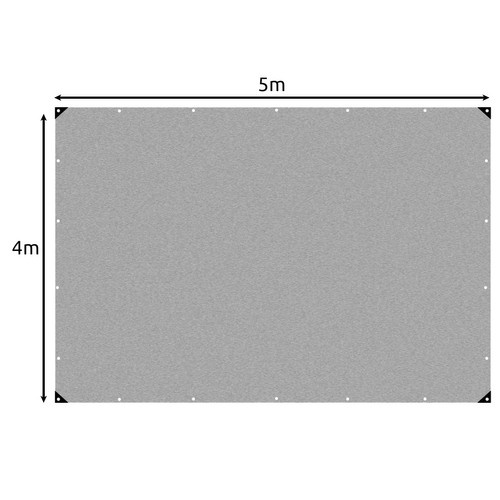 Strong Waterproof Tarpaulin 4x5m – HDPE Cover with Reinforced Edges and Stainless Steel Eyelets (WNDR24653) - Image 11