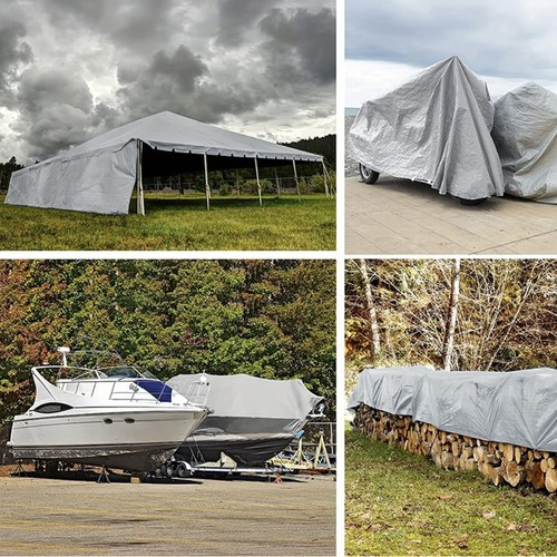 Strong Waterproof Tarpaulin 4x5m – HDPE Cover with Reinforced Edges and Stainless Steel Eyelets (WNDR24653) - Image 12