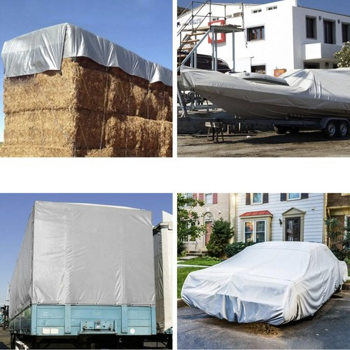 Strong Waterproof Tarpaulin 4x5m – HDPE Cover with Reinforced Edges and Stainless Steel Eyelets (WNDR24653) - Image 5