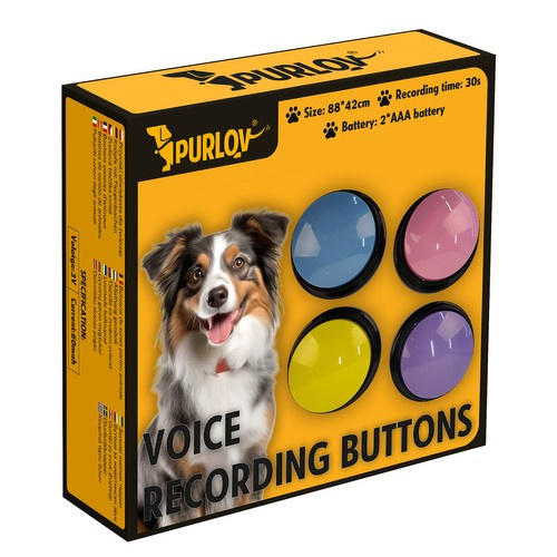 Talking Dog Buttons – Interactive Communication Training Set (WNDR24615) - Image 3