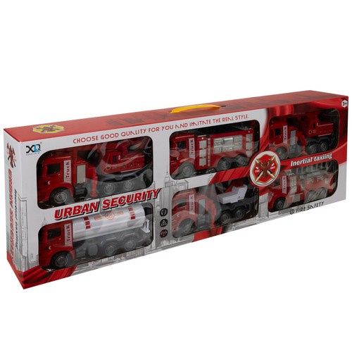 Toy Fire Trucks in a 6-in-1 Set for Little Rescue Enthusiasts (WNDR24631) - Image 4