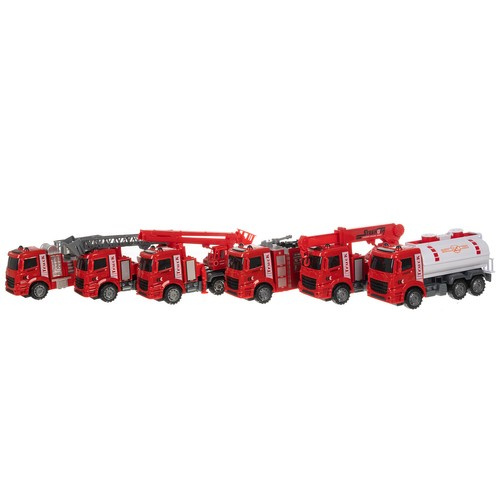 Toy Fire Trucks in a 6-in-1 Set for Little Rescue Enthusiasts (WNDR24631) - Image 7