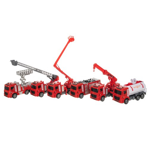 Toy Fire Trucks in a 6-in-1 Set for Little Rescue Enthusiasts (WNDR24631) - Image 8