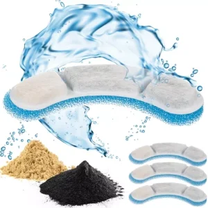 4-Layer Water Fountain Filters – Set of 4 for Clean & Fresh Pet Drinking Water (WNDR17620)