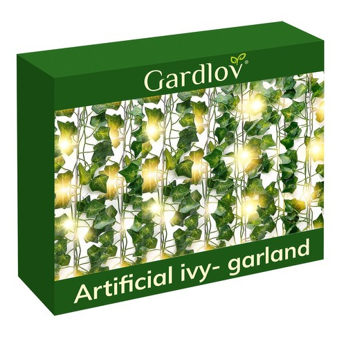 Natural Look Artificial Ivy with LED Backlight – 25 m, 960 Leaves (WNDR24538) - Image 12