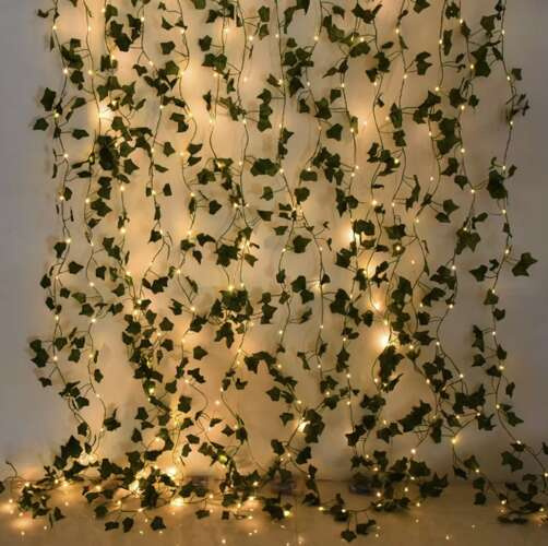Natural Look Artificial Ivy with LED Backlight – 25 m, 960 Leaves (WNDR24538) - Image 7