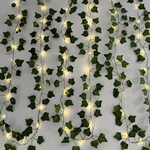 Natural Look Artificial Ivy with LED Backlight – 25 m, 960 Leaves (WNDR24538) - Image 8