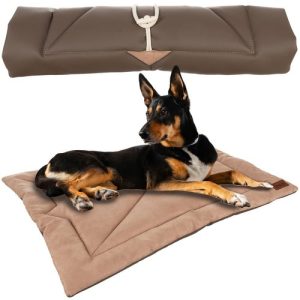 Comfortable, Soft, Waterproof, and Portable Pet Bed - Light Brown (WNDR24594)