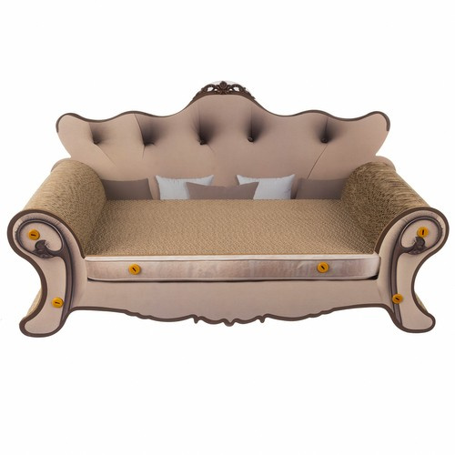 Cat Scratching Post Sofa Bed - Comfortable and Durable (WNDR24285) - Image 3