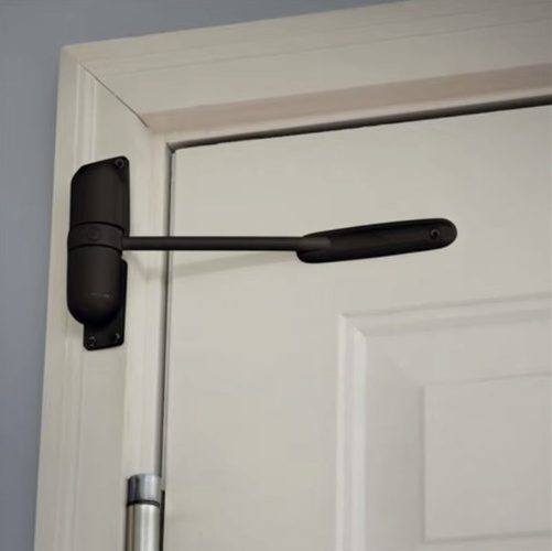 Door Closer with Arm – Black, Adjustable, Smooth and Quiet Closing for Doors Up to 60kg (WNDR25075) - Image 3