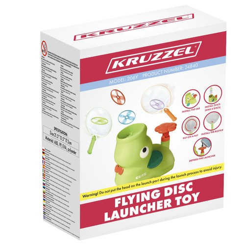 Flying Disc Launcher – Fun Aerial Toy for Active Outdoor Play (WNDR24840) - Image 4