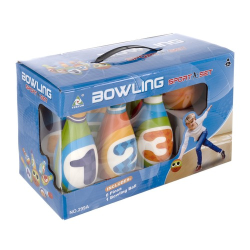 Kids Bowling Set – Colorful Soft Foam Pins and Ball (WNDR24900) - Image 3