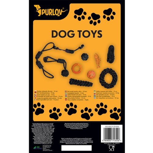 Large Dog Toy Set - 10 Interactive and Durable Toys (WNDR24388) - Image 11