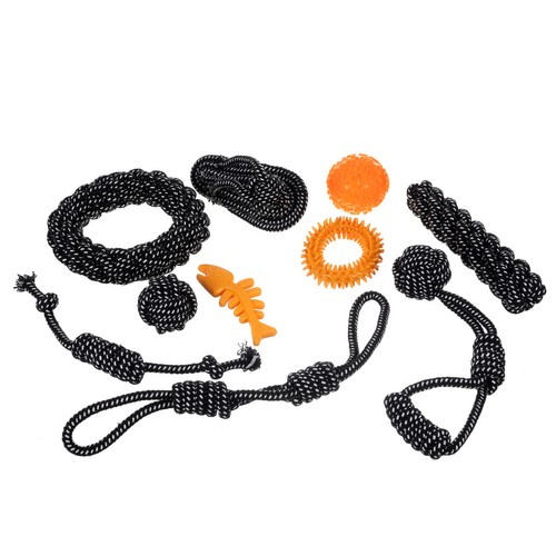 Large Dog Toy Set - 10 Interactive and Durable Toys (WNDR24388) - Image 4
