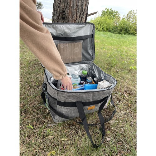 Large Thermal Bag for Beach and Picnic - 40L Insulated Cooler with Two Cooling Inserts (WNDR23843) - Image 5