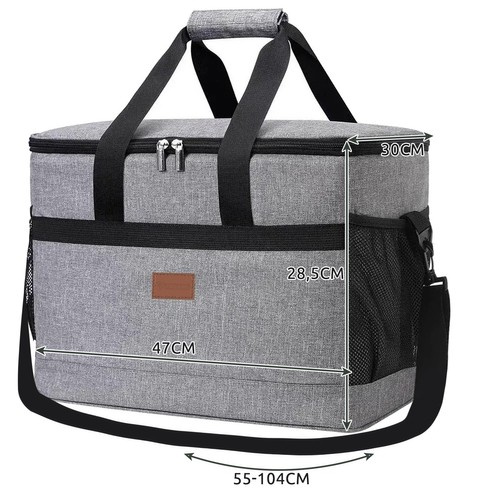 Large Thermal Bag for Beach and Picnic - 40L Insulated Cooler with Two Cooling Inserts (WNDR23843) - Image 14