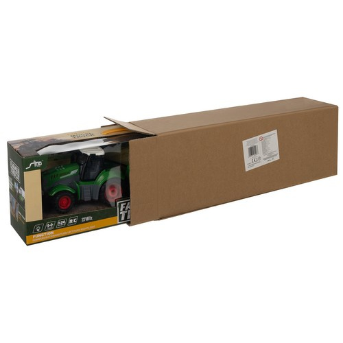 Remote Controlled Toy Tractor with Trailer – Functional Tipping Trailer and LED Lights (WNDR24850) - Image 11
