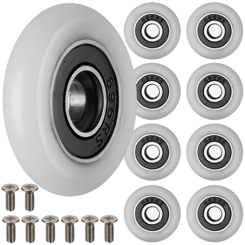 Shower Cabin Rollers – Set of 8 | Universal Fit, Ball Bearings, Smooth & Silent (WNDR25513)