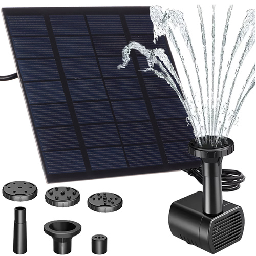 Solar Fountain for Ponds – Eco-Friendly Garden Water Pump with Filter & 4 Spray Modes (WNDR25184)