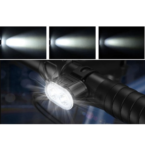 Trizand Bicycle Lamp Front & Rear LED Light Set – USB (WNDR24003) - Image 5