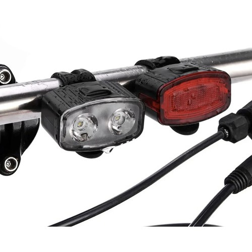 Trizand Bicycle Lamp Front & Rear LED Light Set – USB (WNDR24003) - Image 7