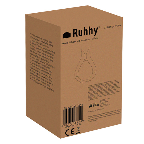 Ultrasonic Humidifier & Aroma Diffuser – LED Night Lamp with Essential Oils (WNDR24610) - Image 14