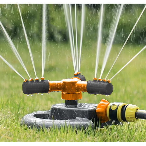 360° Garden Sprinkler - 3-Arm Rotating Lawn Sprayer Up to 10m Range GARDLOV (WNDR25427) - Image 3