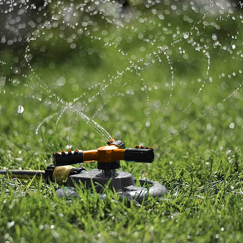 360° Garden Sprinkler - 3-Arm Rotating Lawn Sprayer Up to 10m Range GARDLOV (WNDR25427) - Image 4