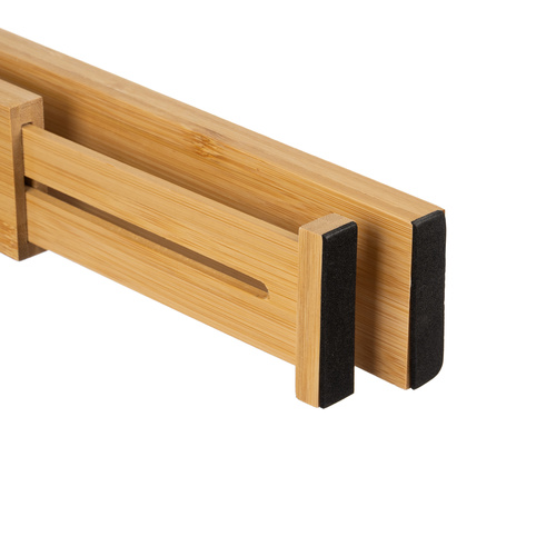 Natural Bamboo Adjustable Drawer Dividers – Set of 4 (WNDR25633) - Image 7