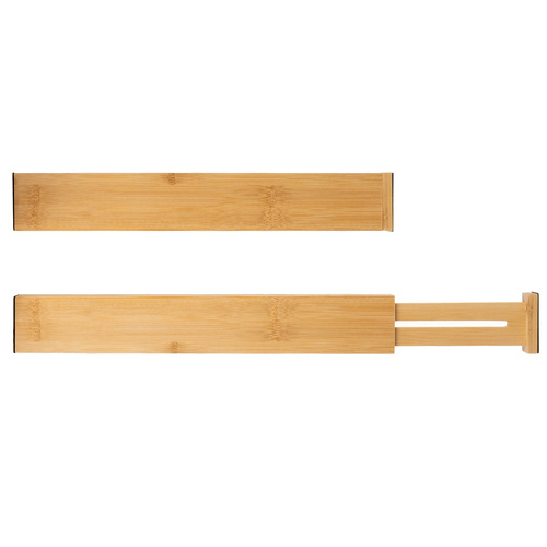 Natural Bamboo Adjustable Drawer Dividers – Set of 4 (WNDR25633) - Image 8