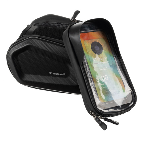 Waterproof Bike Phone Bag with Touch Panel – Frame-Mounted, 2 Side Pockets (WNDR25378) - Image 12