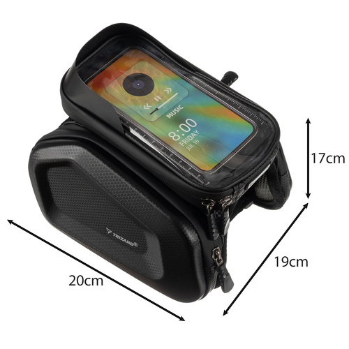 Waterproof Bike Phone Bag with Touch Panel – Frame-Mounted, 2 Side Pockets (WNDR25378) - Image 16