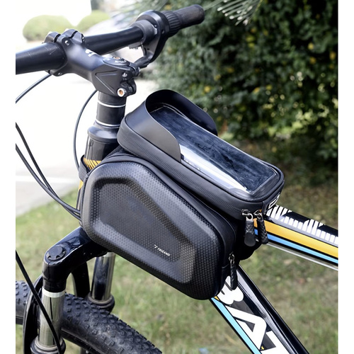 Waterproof Bike Phone Bag with Touch Panel – Frame-Mounted, 2 Side Pockets (WNDR25378) - Image 8