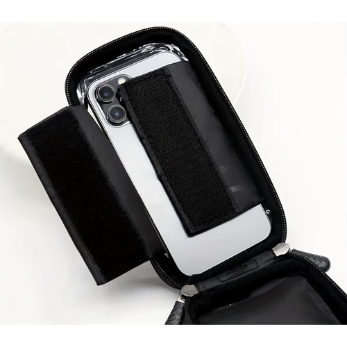 Waterproof Bike Phone Bag with Touch Panel – Frame-Mounted, 2 Side Pockets (WNDR25378) - Image 9