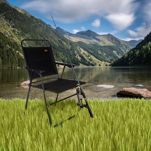 Folding Camping & Fishing Chair – Heavy-Duty Outdoor Chair with Armrests (WNDR25470) - Image 2
