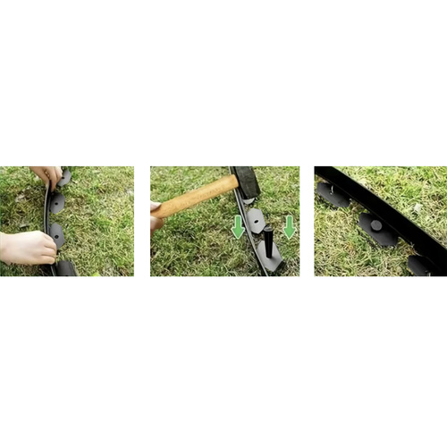 Flexible Garden Lawn Edge – 10m Black Border with 20 Mounting Pegs (WNDR24561) - Image 5