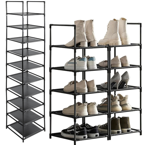 Modular Shoe Shelf – 10-Level Shoe Organizer for Hallway, Entryway, or Closet (WNDR25564)
