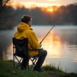 2 Folding Fishing Chairs + Camping Table Set (WNDR25468)