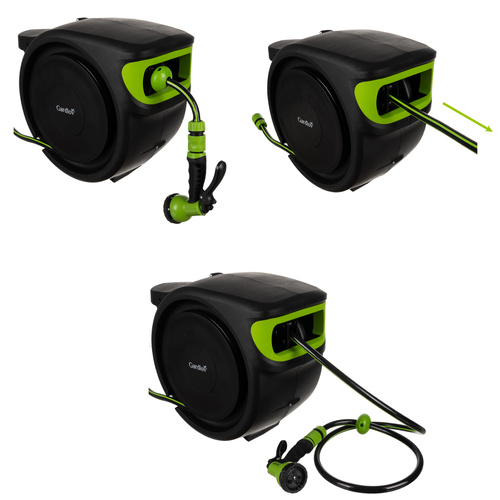25m Automatic Garden Hose Reel with Wall Mount (WNDR25509) - Image 10