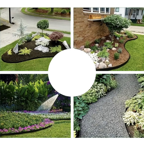 Flexible Garden Lawn Edge – 6cm x 10m Black with 20 Pegs (WNDR24562) - Image 5