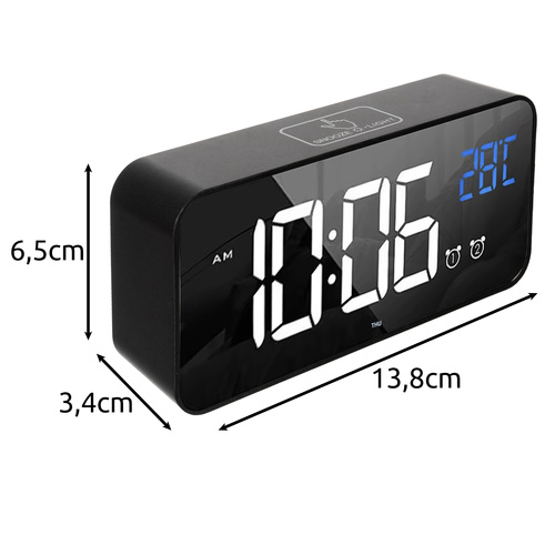 Multifunctional LED Alarm Clock - USB & Battery Powered (WNDR24736) - Image 13